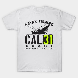 CAL31 Coast Kayak Fishing San Diego Bay T-Shirt